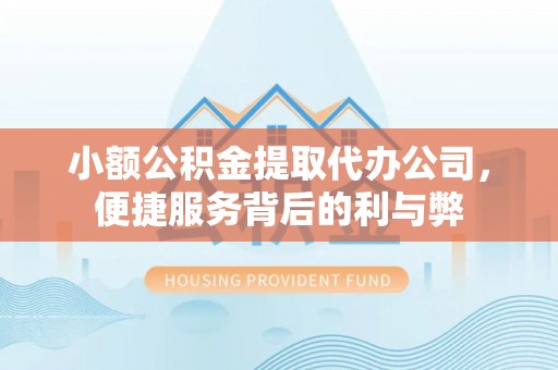 固原小额公积金提取代办公司，便捷服务背后的利与弊