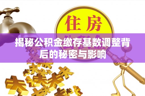 固原揭秘公积金缴存基数调整背后的秘密与影响