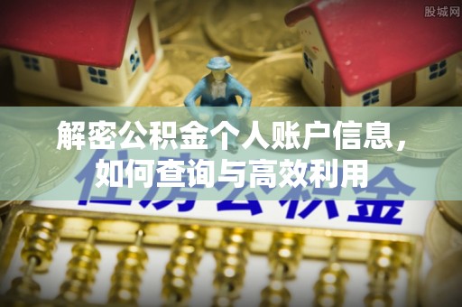 固原解密公积金个人账户信息，如何查询与高效利用