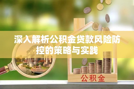 固原深入解析公积金贷款风险防控的策略与实践