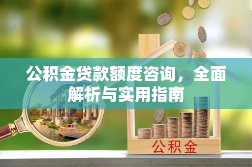 固原公积金贷款额度咨询，全面解析与实用指南