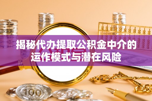 固原揭秘代办提取公积金中介的运作模式与潜在风险
